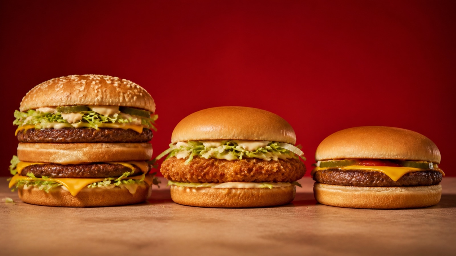Symbolbild verschiedener Burger für die McDonalds Preisübersicht